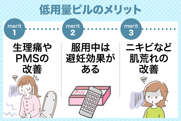 低用量ピルのメリット